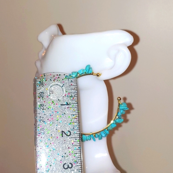 Persimmon | Semiprecious Stones |Hoop earrings - Picture 4 of 10